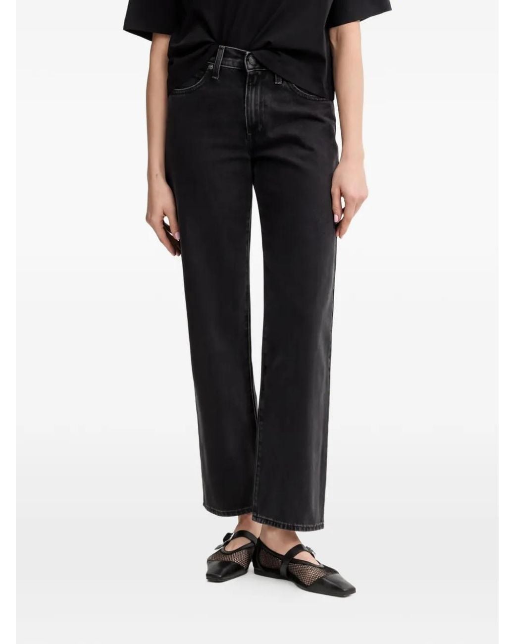 Levi's Black Logo-Patch Jeans