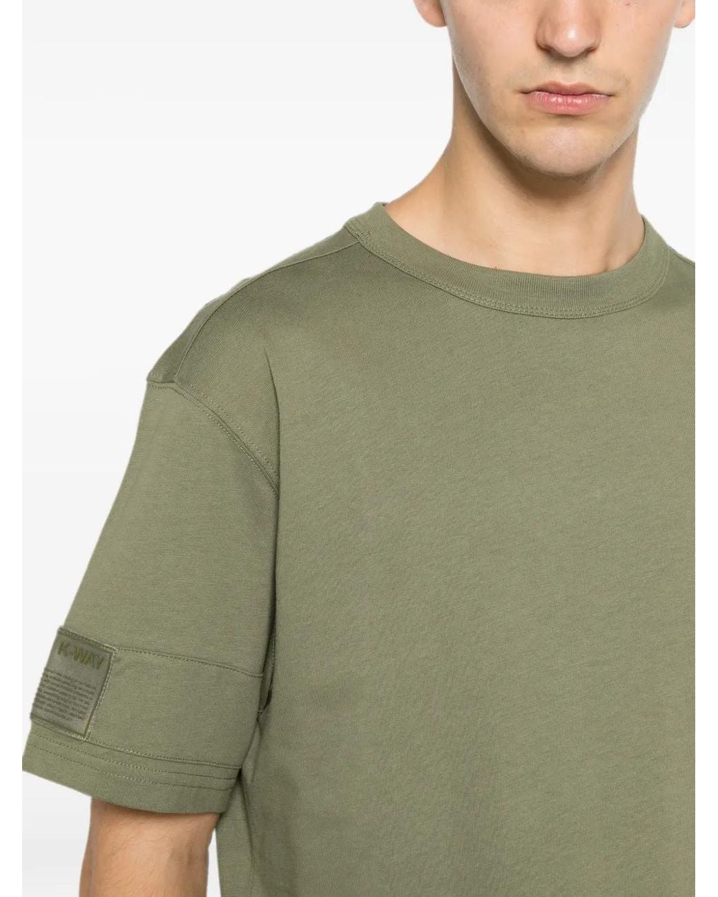 K-Way Green T-Shirt Fantome for men