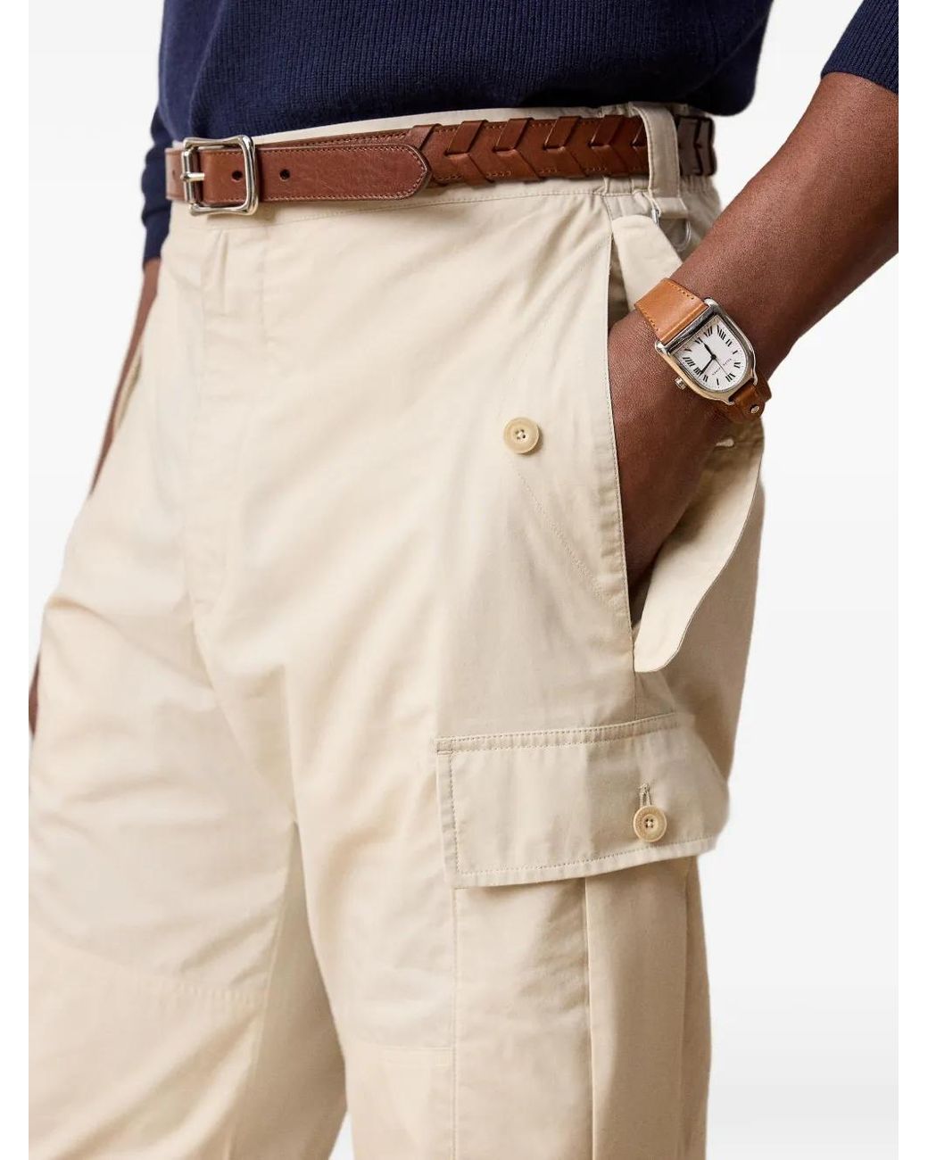 Ralph Lauren Natural Cargotrooper Cargo Pants for men