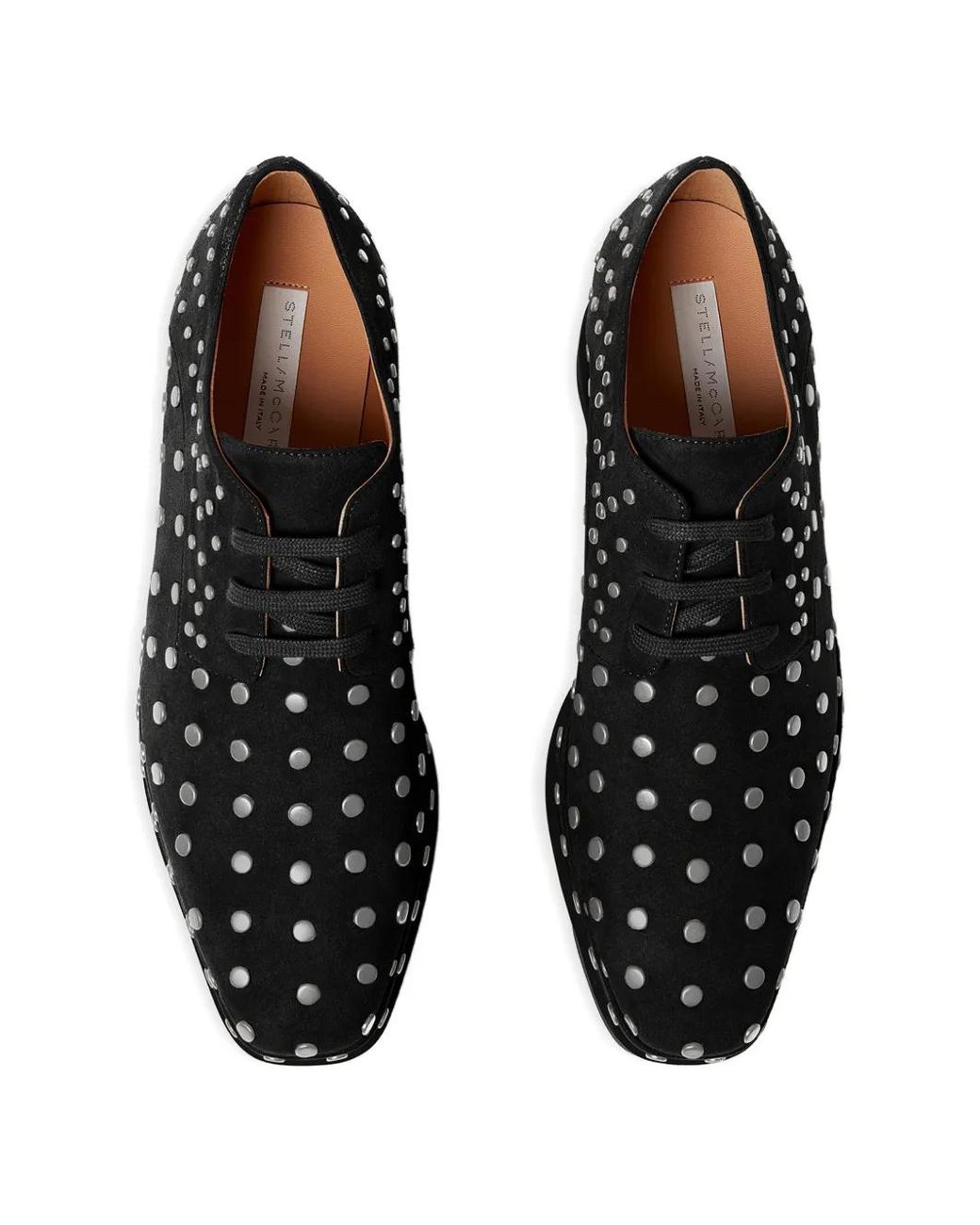 Stella McCartney Black Elyse Studded Derby Shoes