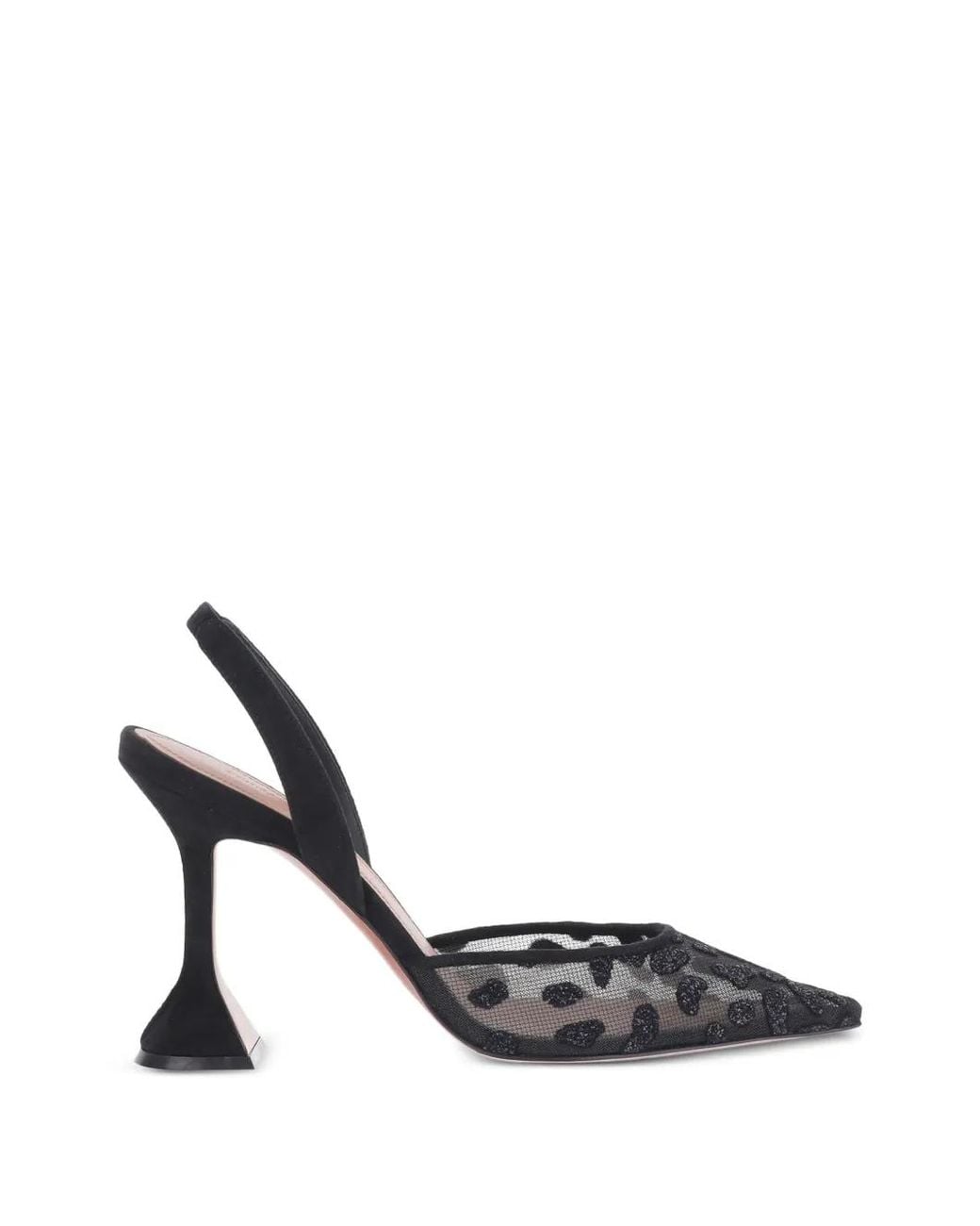AMINA MUADDI White Holli Lace Slingback Pumps