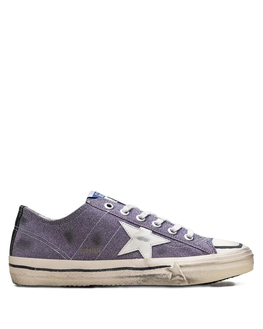 Golden Goose Deluxe Brand Purple V-Star Lab Sneakers