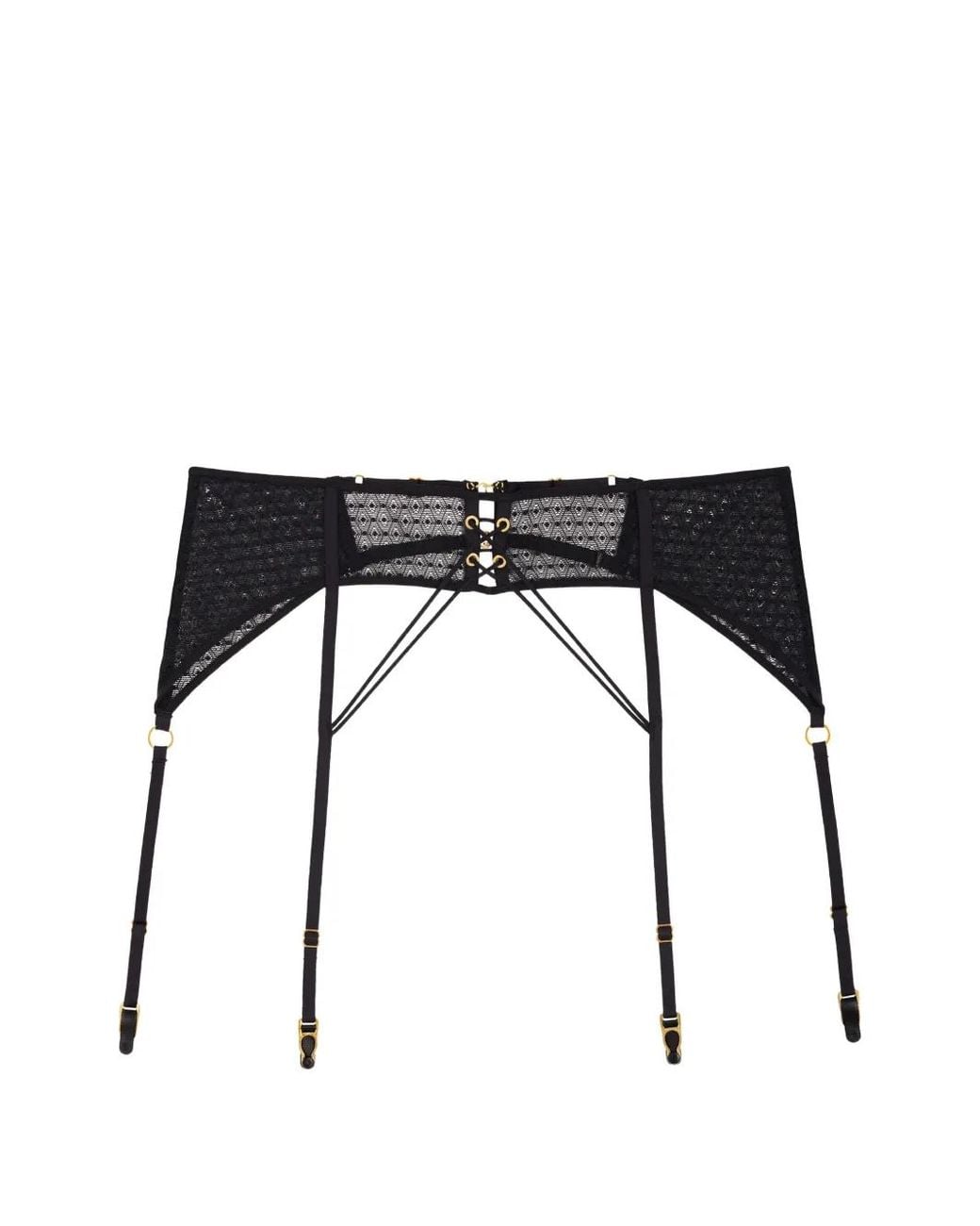 Aubade Black Boîte À Désir Suspender Belt