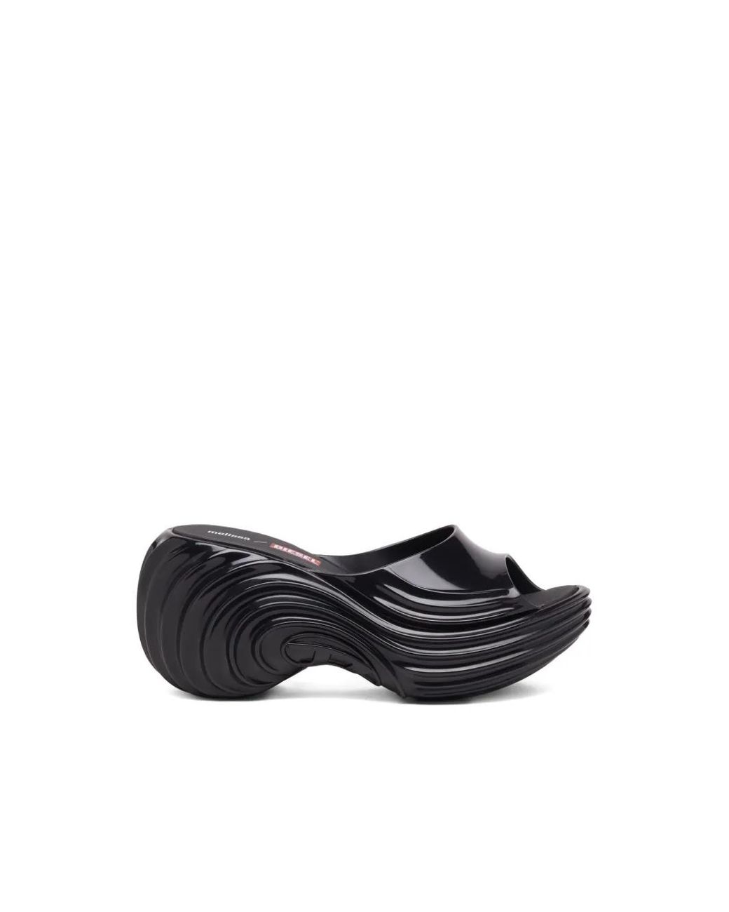 DIESEL White X Melissa Platform Wave Sandals