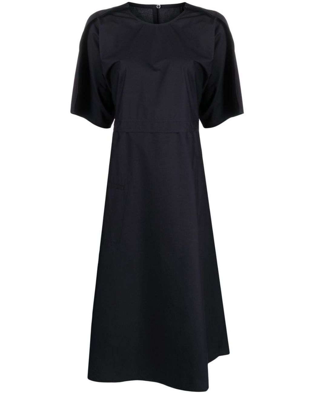 Sofie D'Hoore Short-sleeve Cotton Midi Dress in Black | Lyst