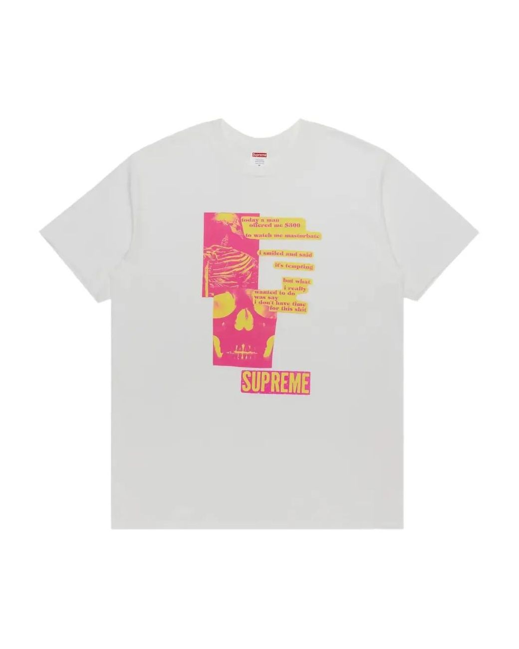 Supreme White Anatomy T-Shirt for men