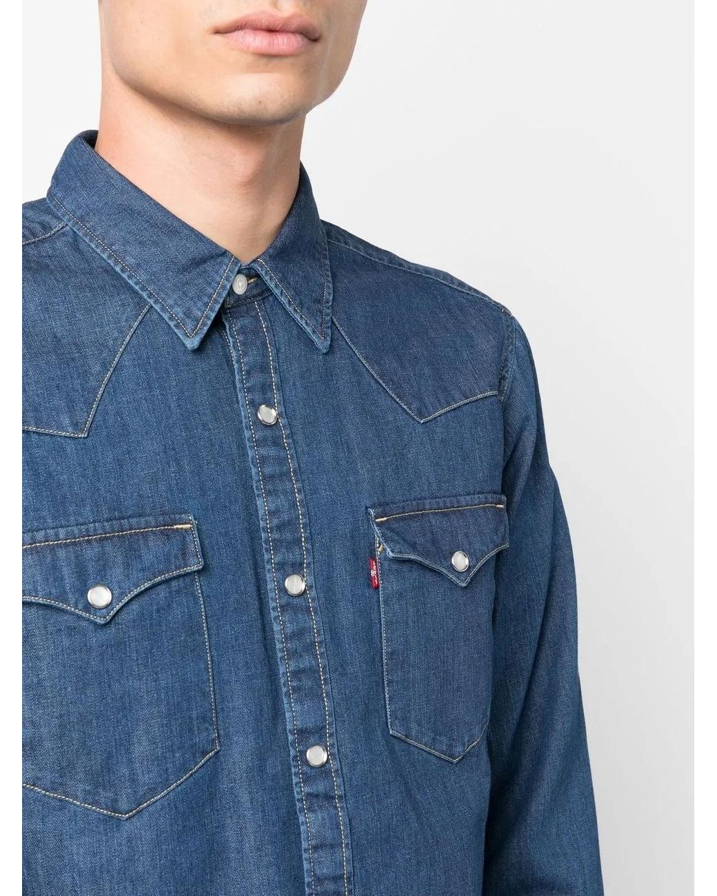 Levi's Denim Overhemd in het Blue voor heren
