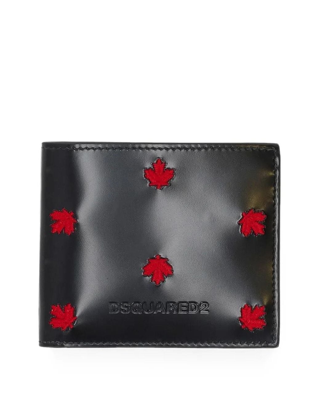 DSquared² Black Portefeuille À Logo Embossé for men