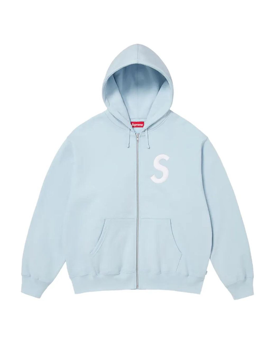 Supreme S Logo Zip-Up Hoodie in Blue for Men | Lyst UK
