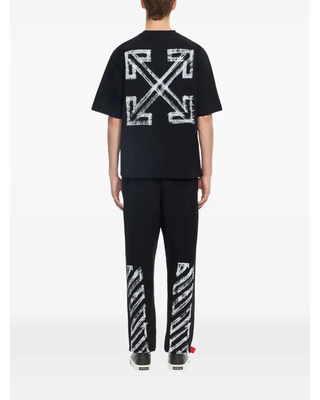 Off-White c/o Virgil Abloh Black Motion Arrow Skate T-Shirt for men