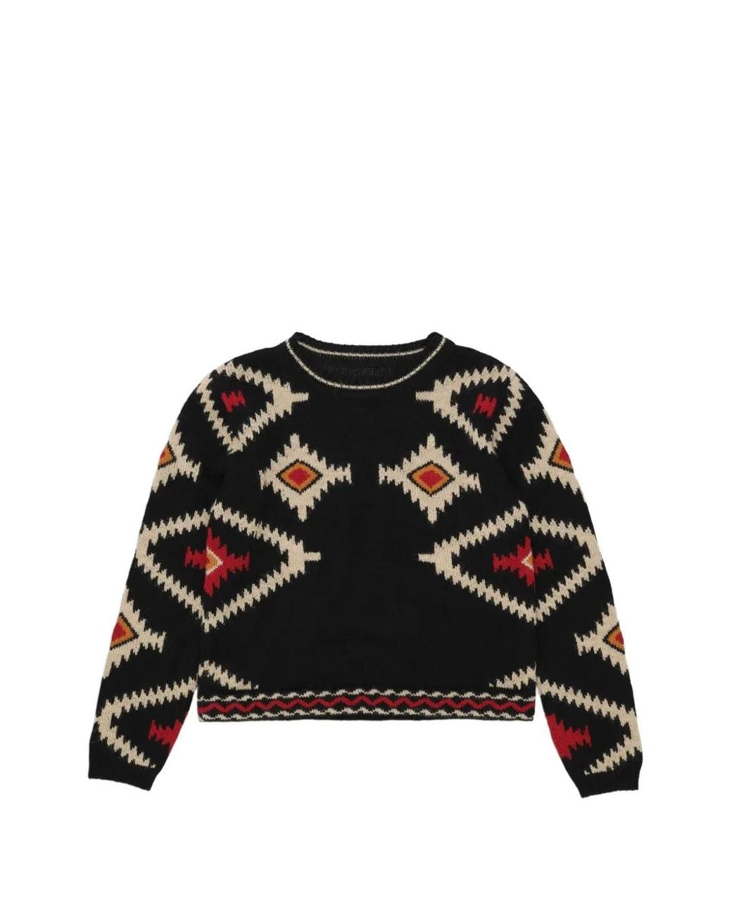 Fortela Black Lyvia Geometric Sweater