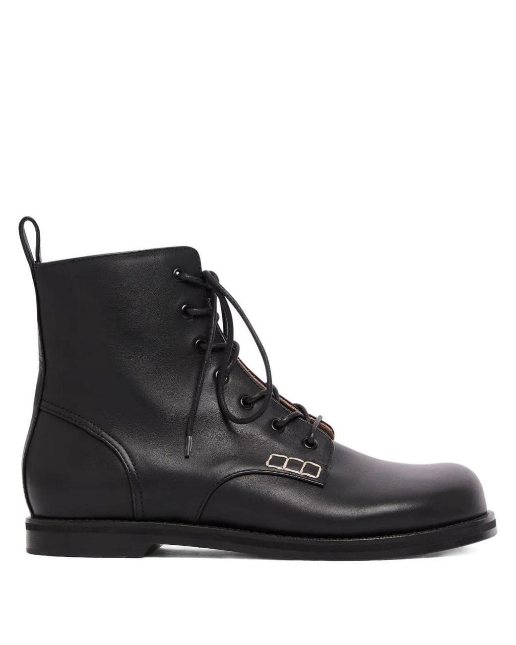 J.W. Anderson Black Lace-Up Leather Boots for men