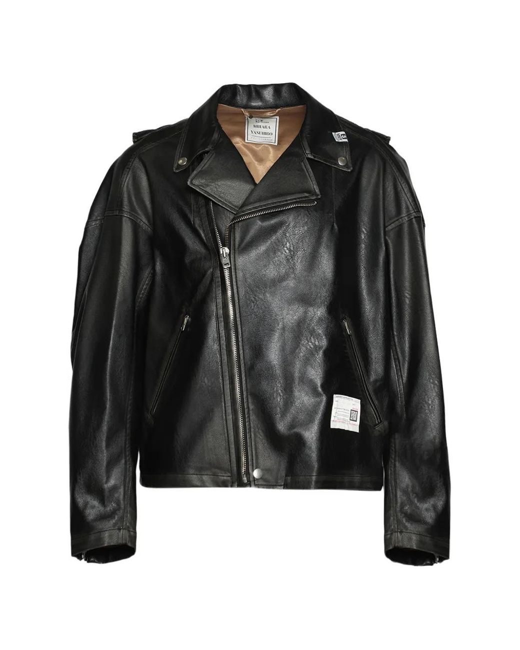 Maison Mihara Yasuhiro Black Vest Combined Coating Jacket for men