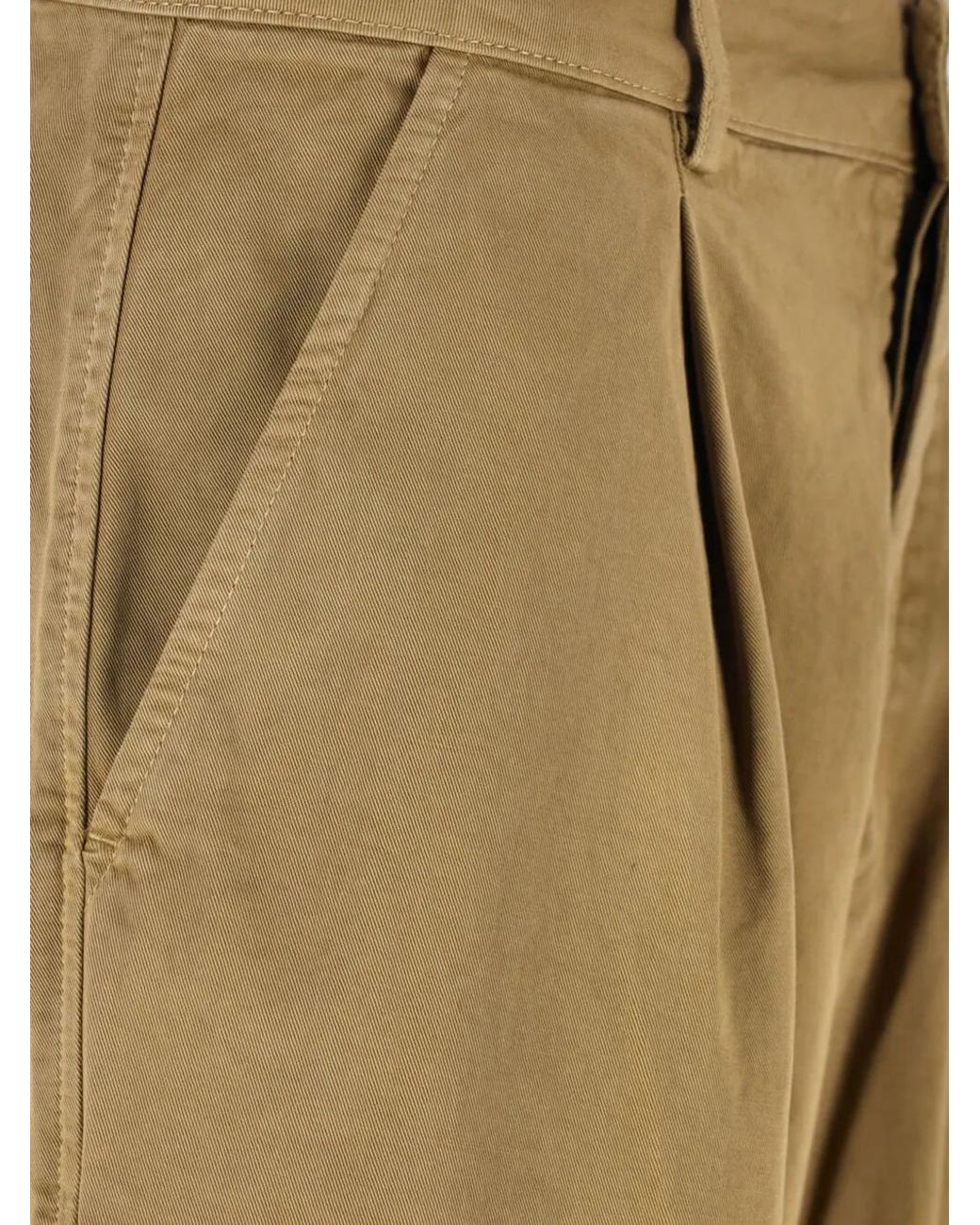 Roy Rogers Natural Pleated Straight-Leg Trousers for men
