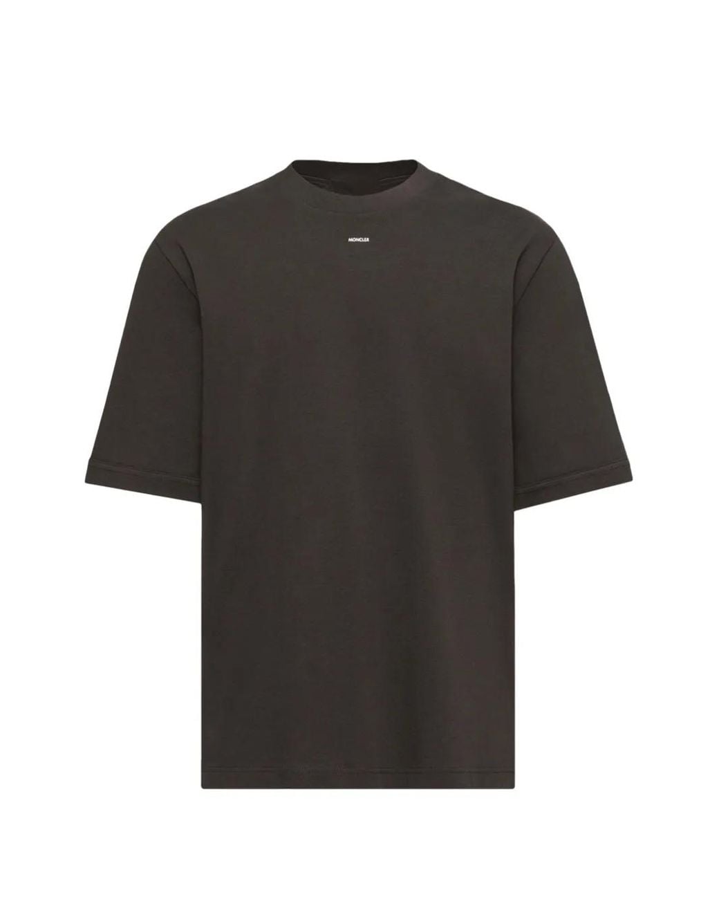 Moncler Black Logo-Print Short-Sleeve T-Shirt for men
