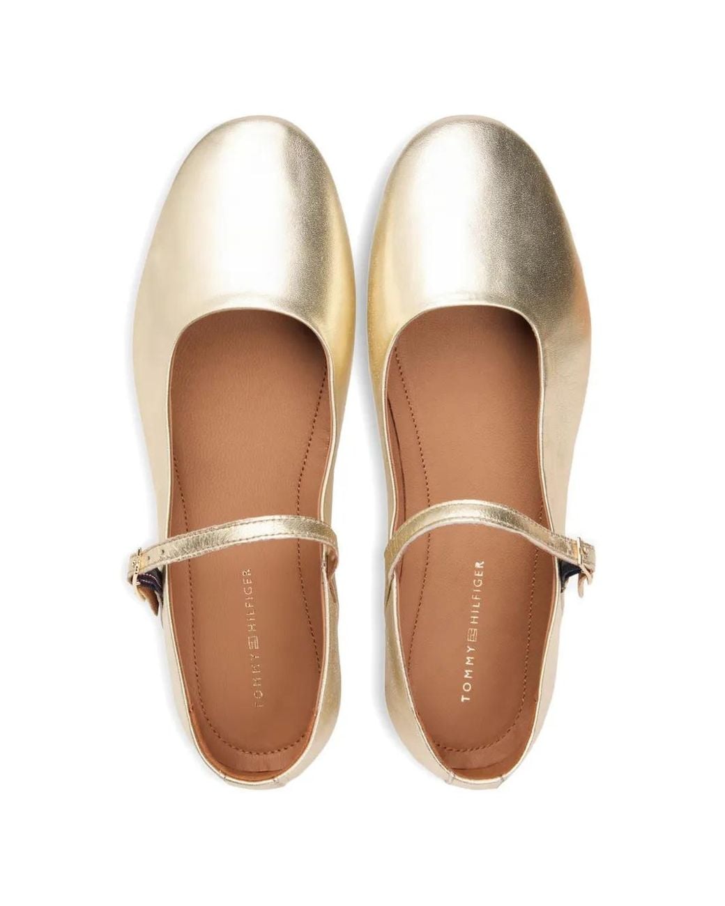 Tommy Hilfiger White Strap Ballerinas
