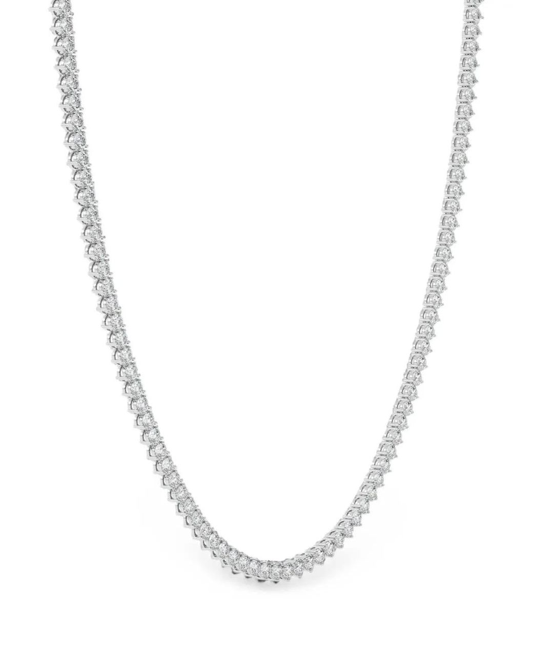 Diamond Essentials White Diamond Tennis Necklace