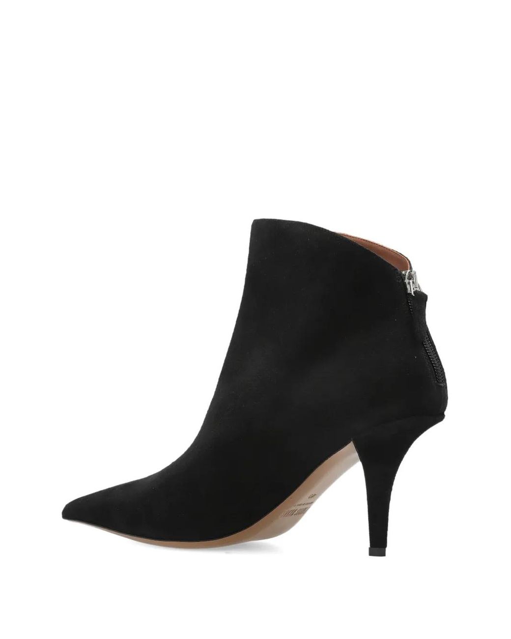 Paris Texas Black 105Mm Jessica Pointed-Toe Suede Ankle Boots