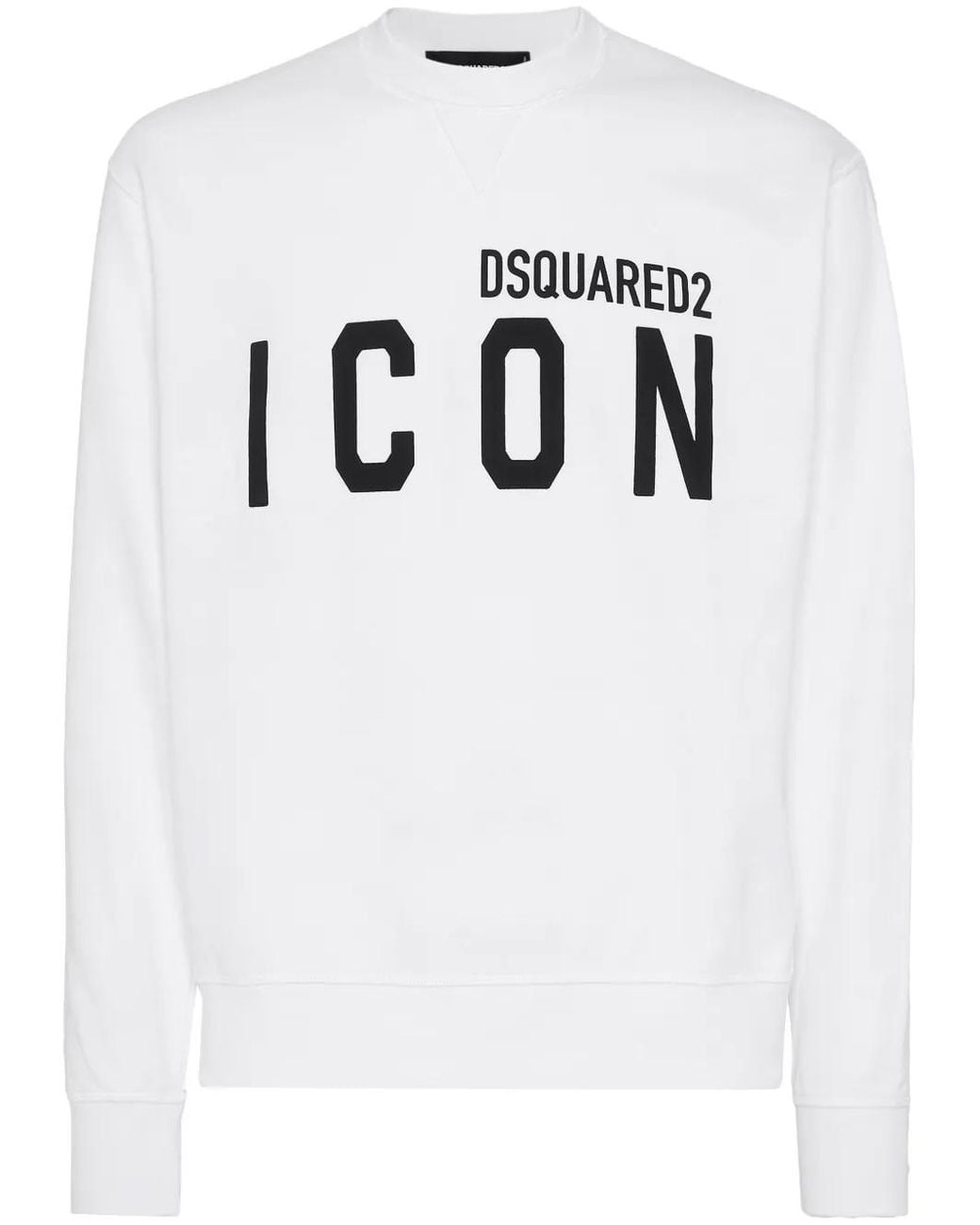 DSquared² White Logo-Print Sweatshirt for men