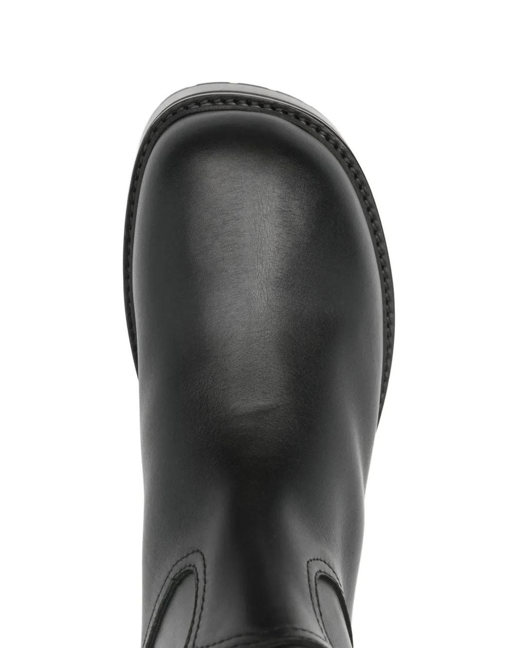 Enfants Riches Deprimes Black Platform Leather Boots for men