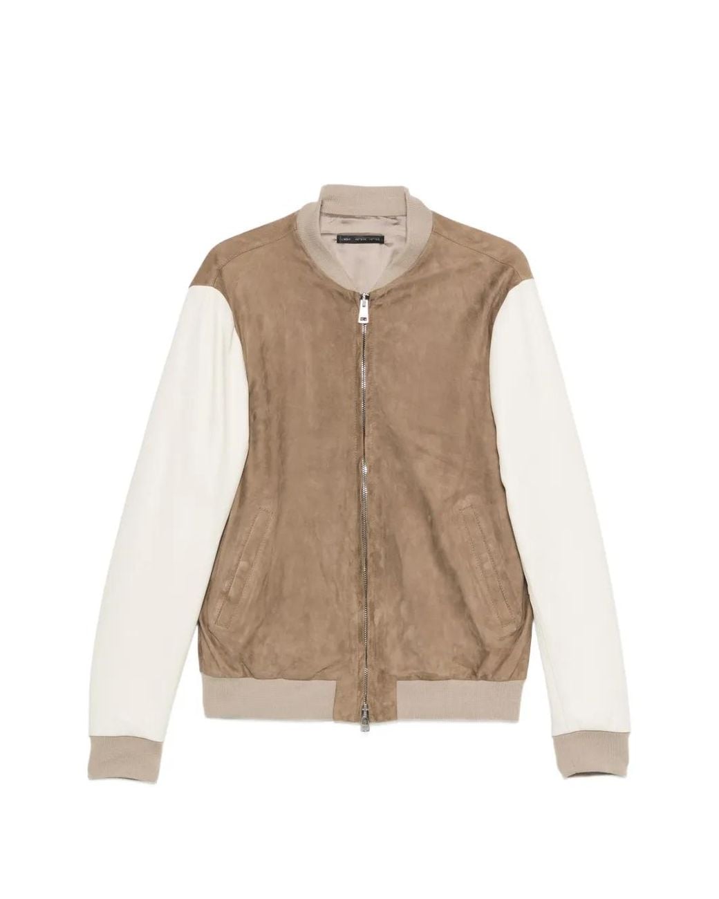 Low Brand Natural Panelled Bomber Jacket for men