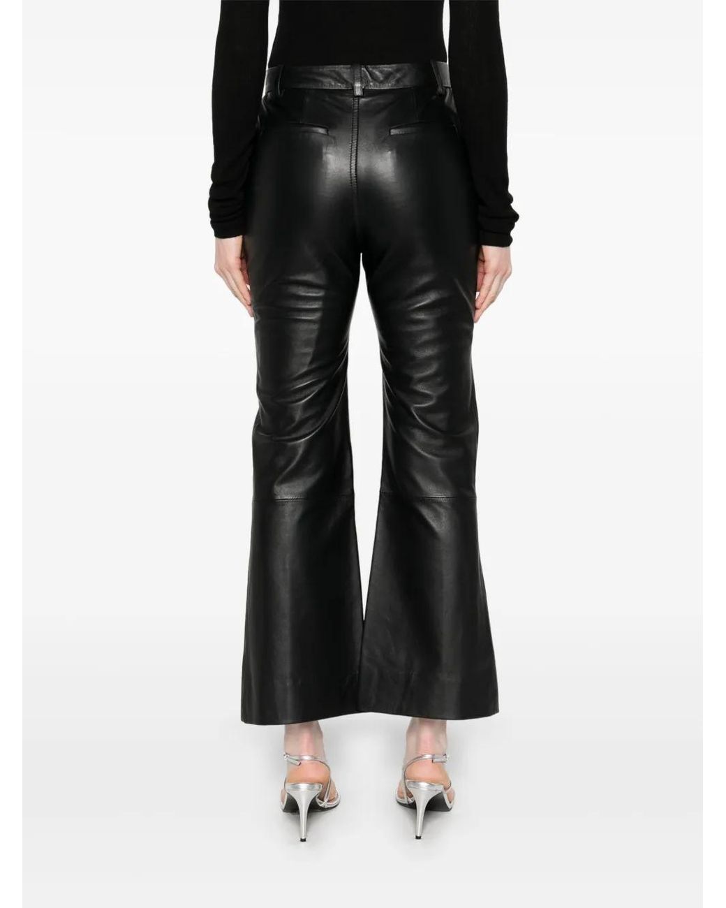 Victoria Beckham Gray Kick Trousers
