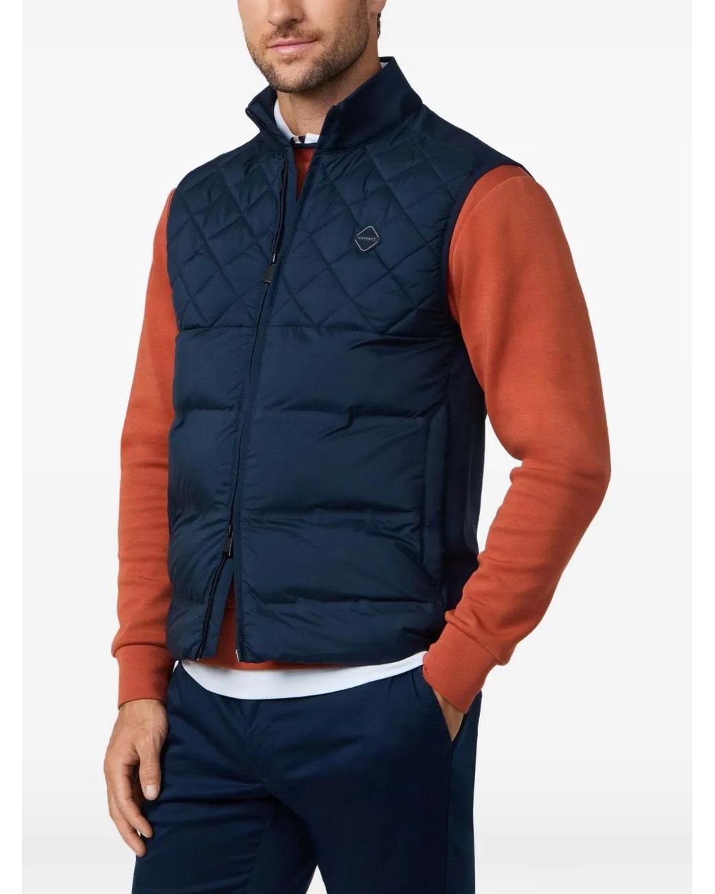 Chaleco Con Panel Acolchado Hackett de hombre de color Blue