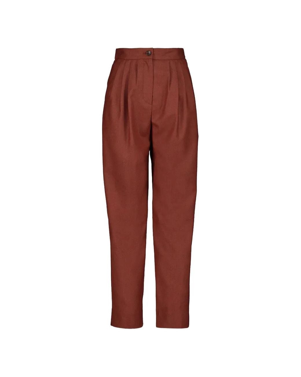 Blazé Milano Red Patea Pleated Trousers