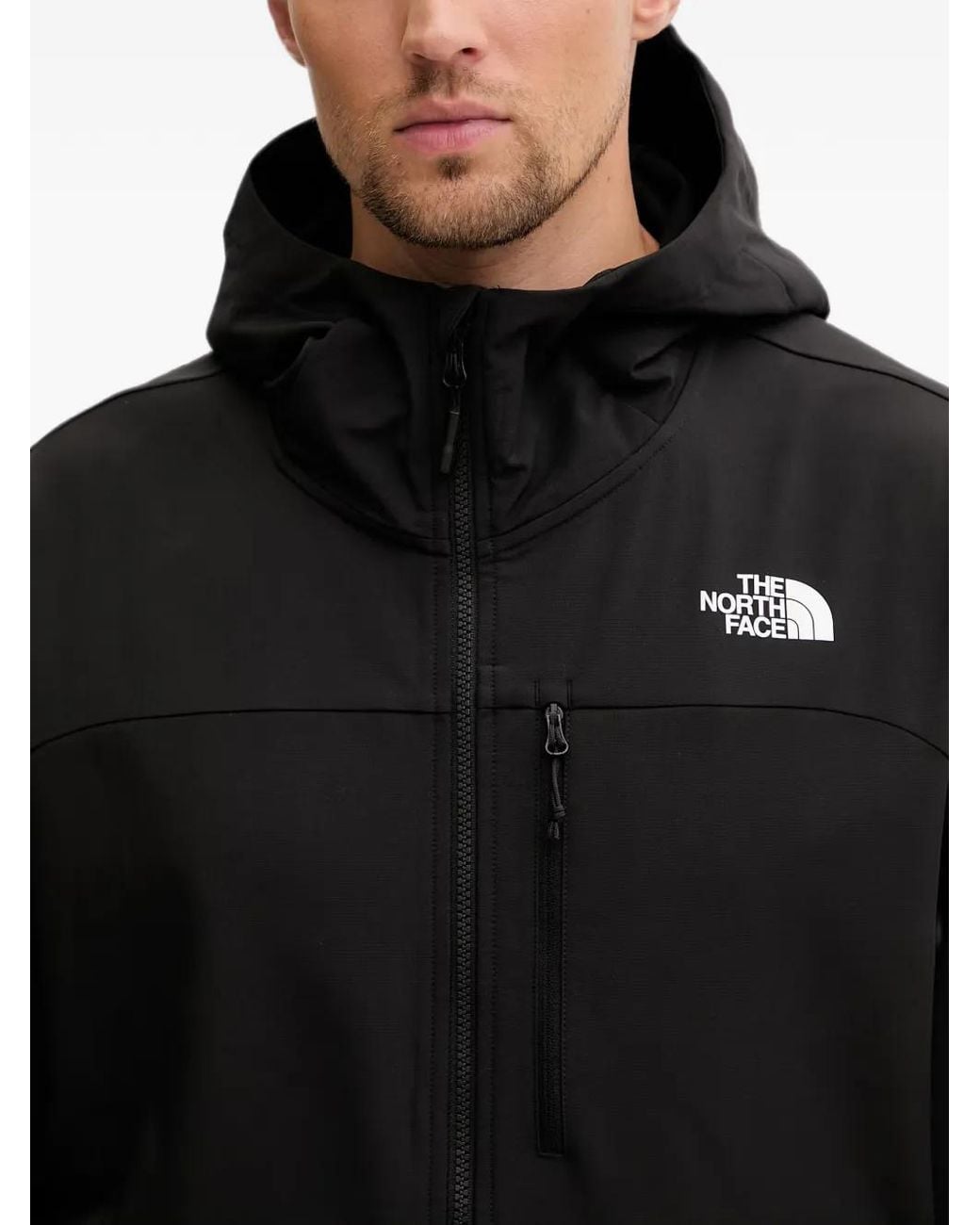 The North Face Black Windwall Hooded Jacket for men