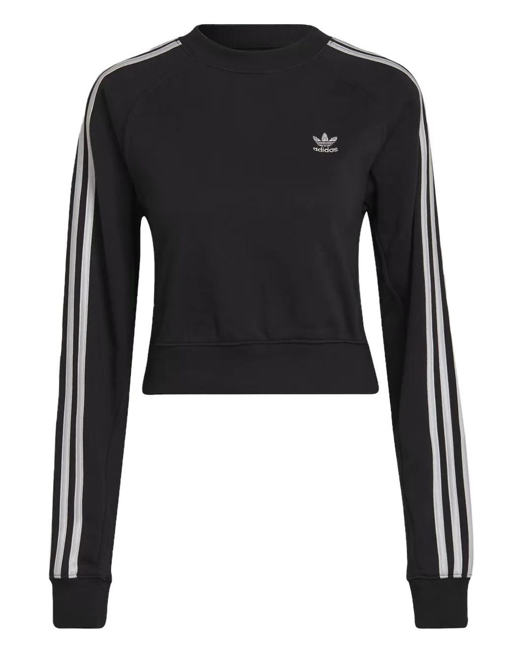 Adidas Black High Shine Crew Sweatshirt