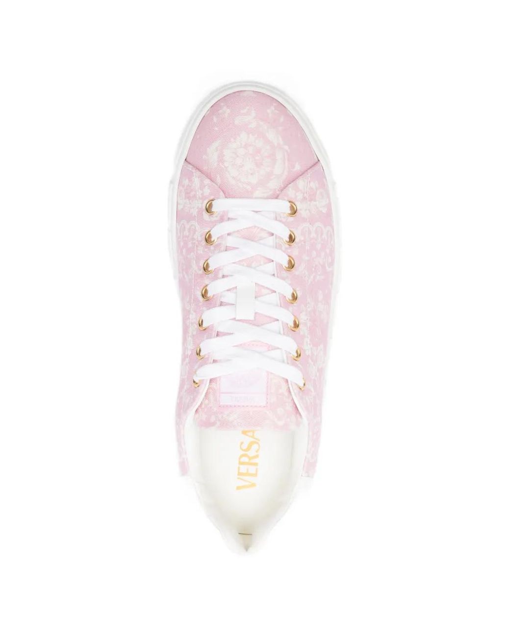 Versace Barocco Greca Sneaker in Pink | Lyst UK