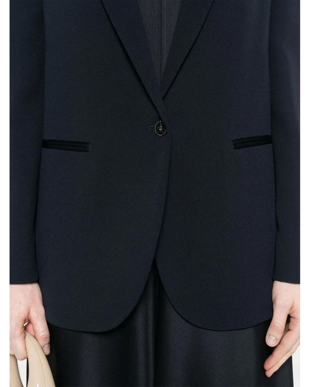 Forte_forte Blue Single-Breasted Blazer Jacket