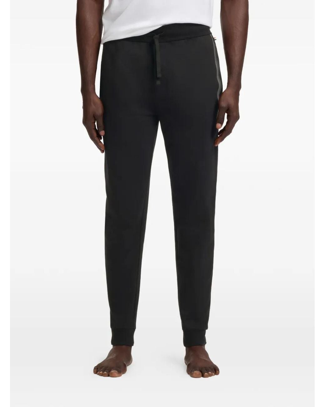 Boss Black Logo-Print Track Pants for men