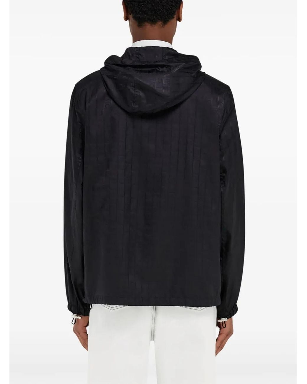 Ferragamo Black Men Short Raincoat for men
