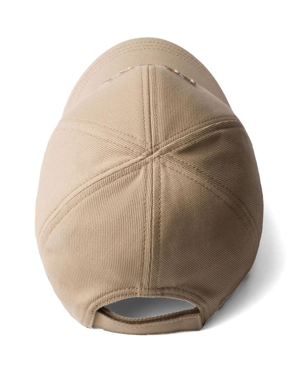 Prada Brown Drill Baseball Cap for men