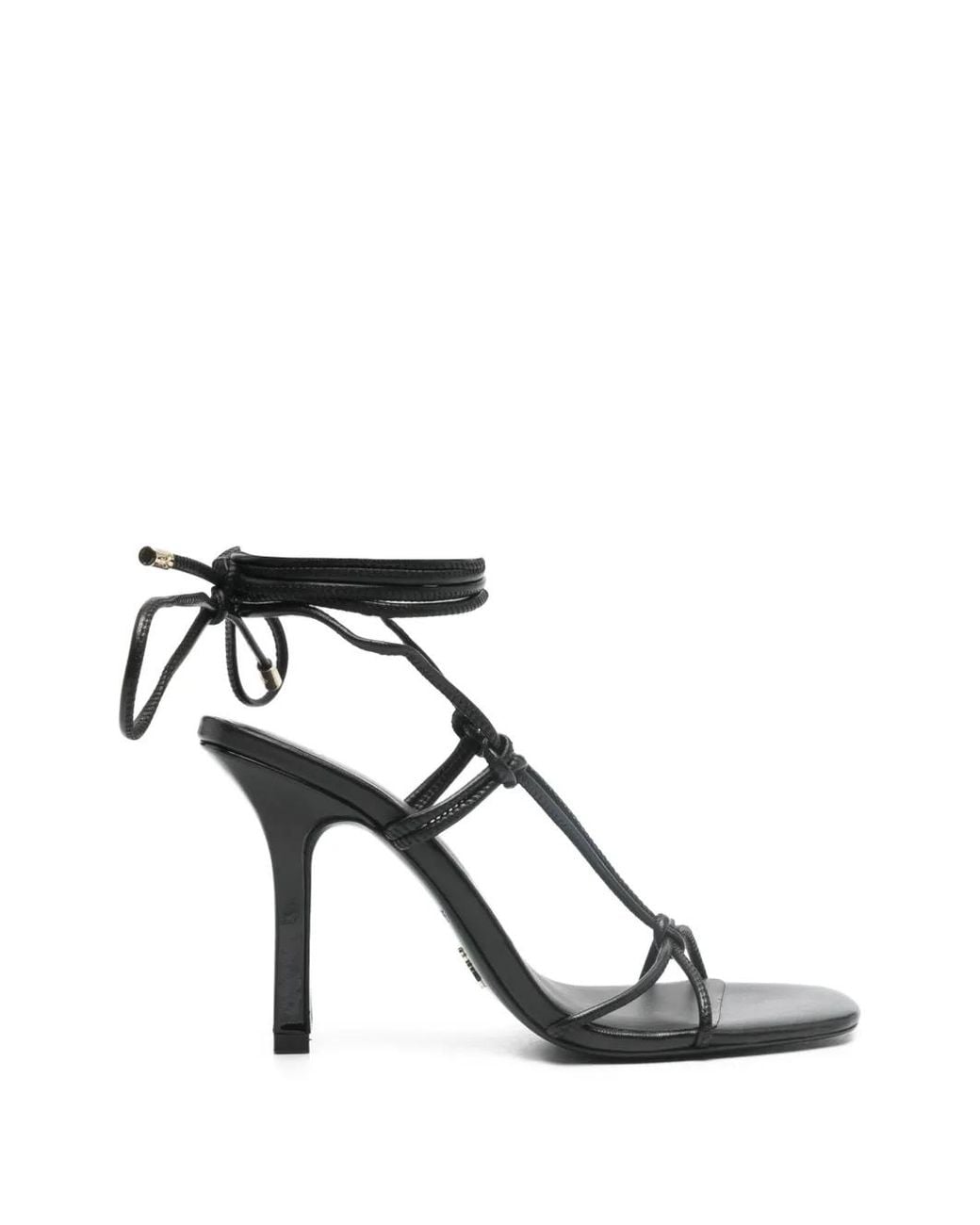 Patrizia Pepe Black New Square Heeled Sandals
