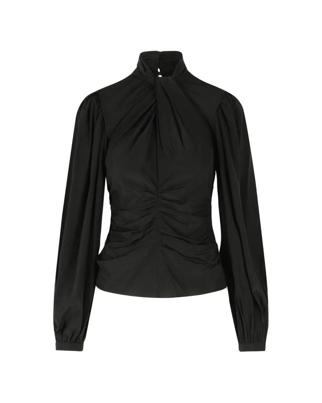 Isabel Marant Black Depsona Silk Blouse