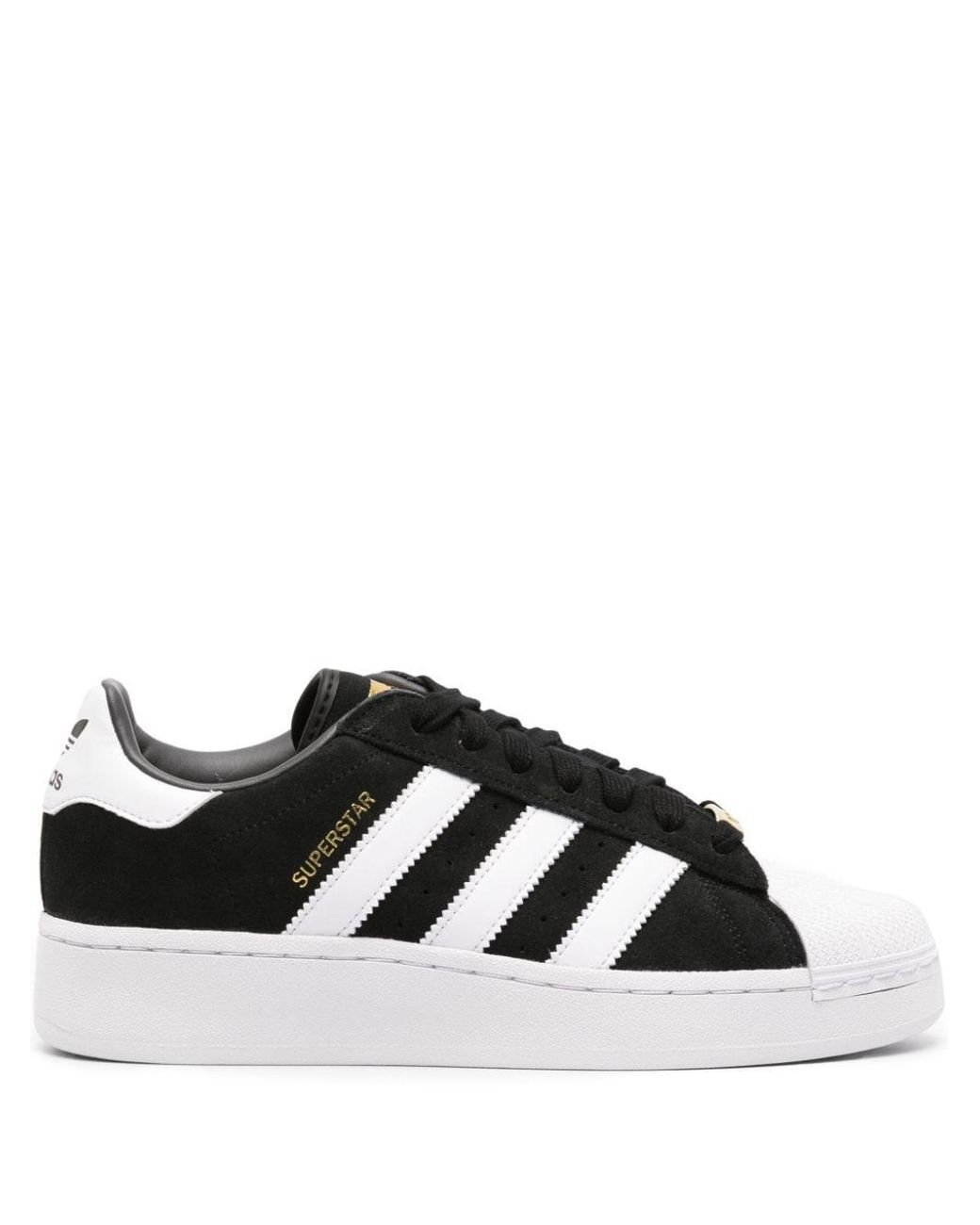 adidas Superstar Xlg Suede Leather Sneakers in Black | Lyst