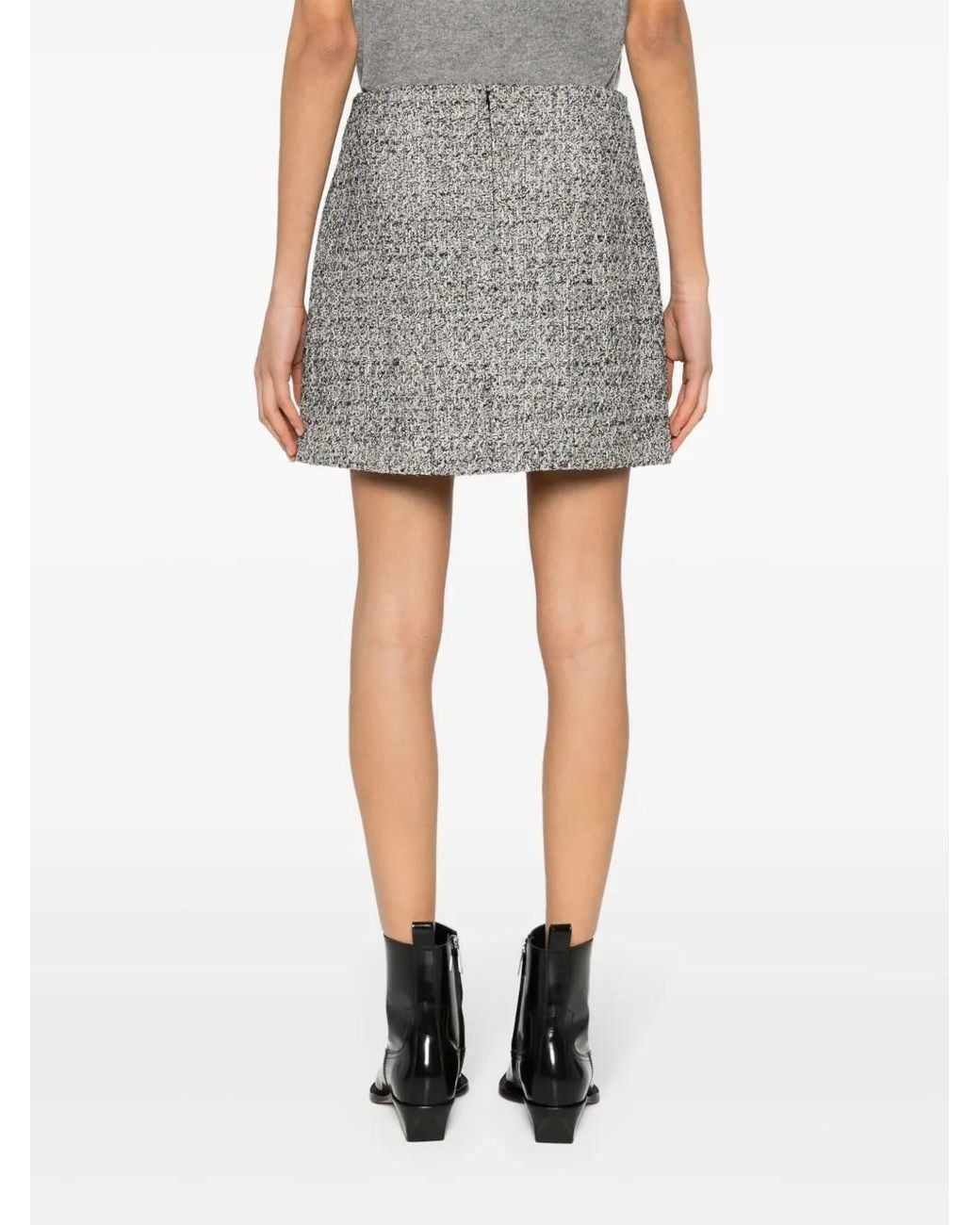 Golden Goose Deluxe Brand Gray Journey W's Lisette Mini Skirt Clothing