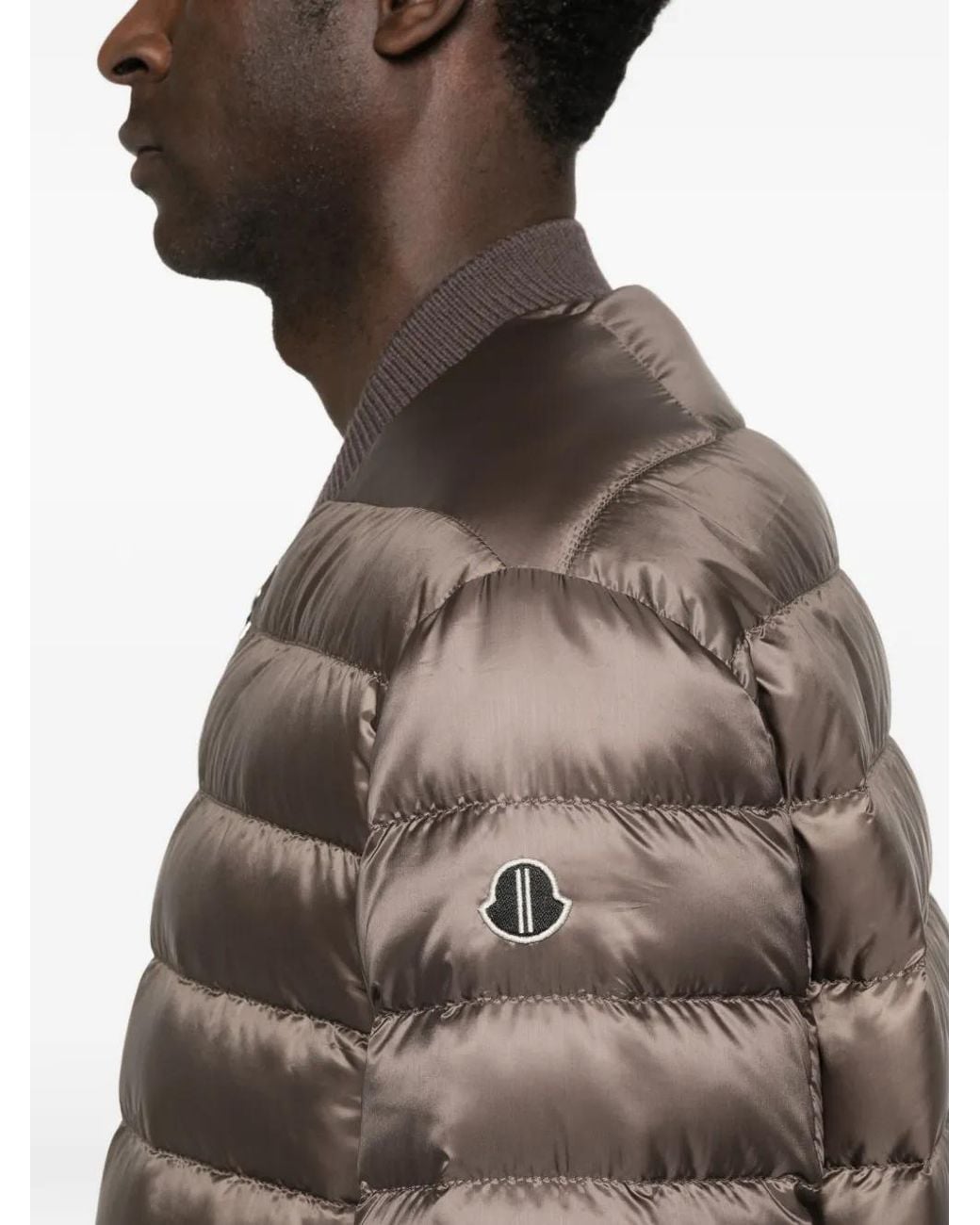 Moncler Brown X Rick Owens Zip-Fastening Padded Jacket