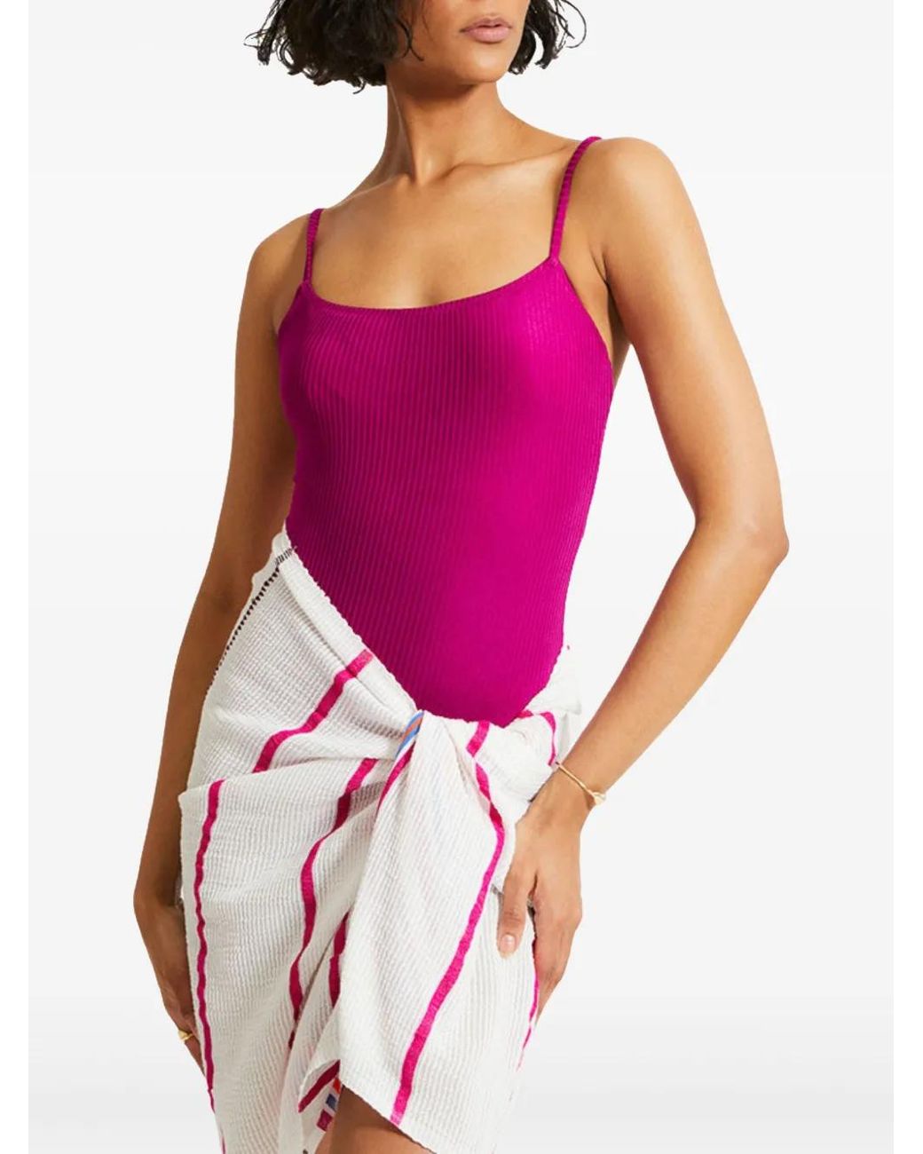 Lemlem Purple Elene Swimsuit
