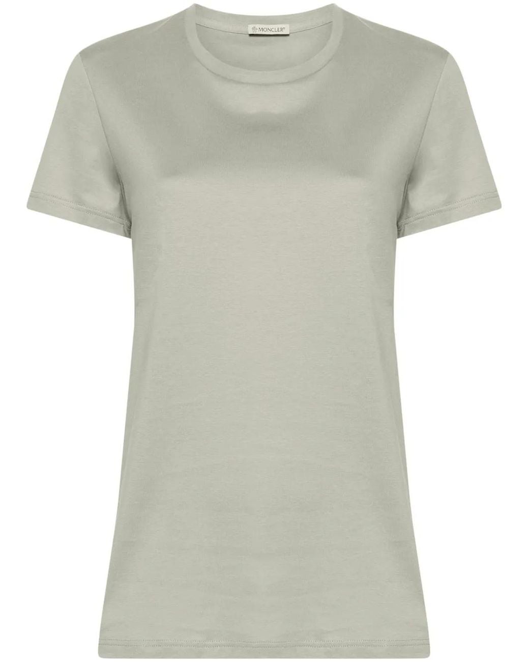Moncler Gray Logo Patch T-Shirt