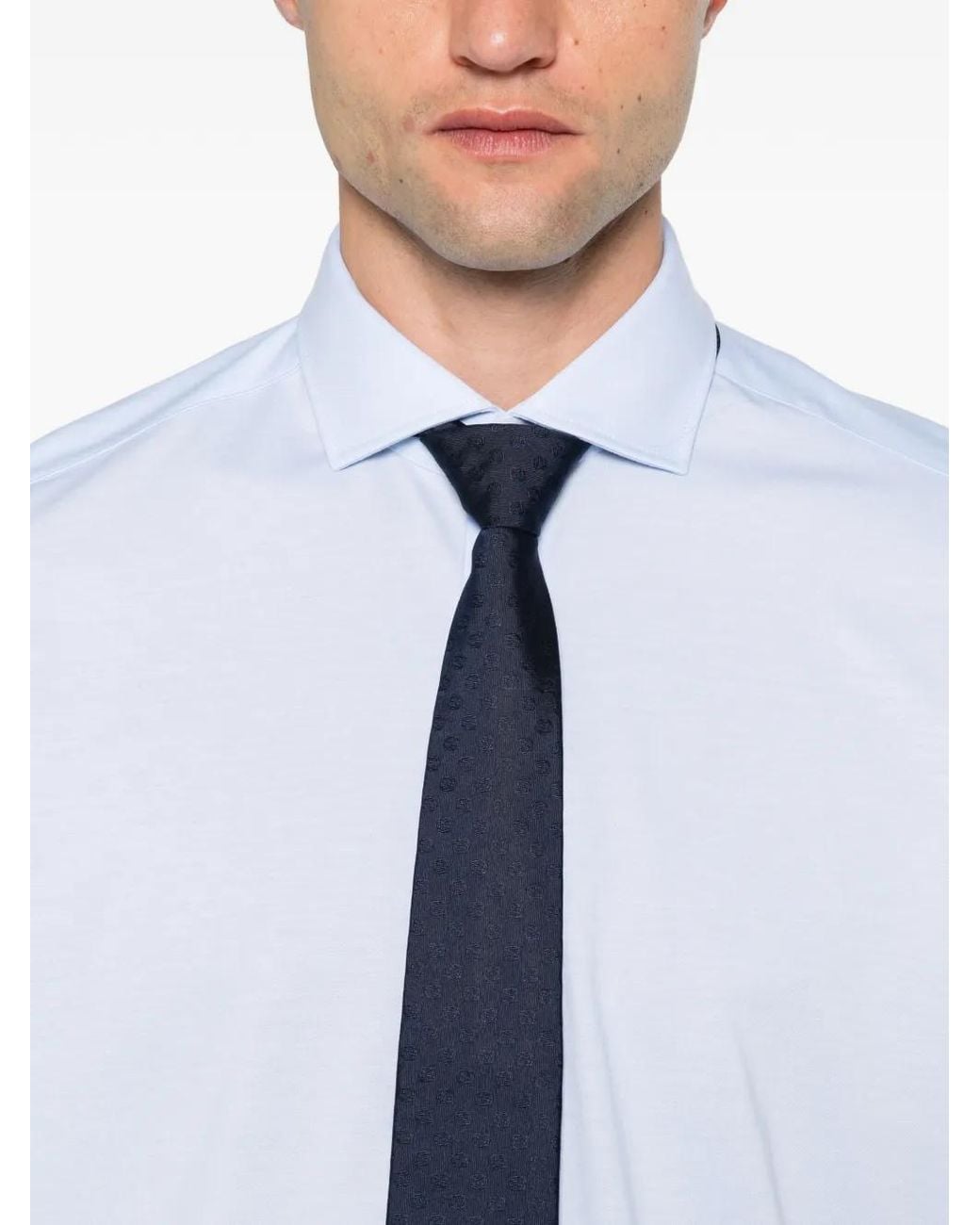 Olymp White Spread-Collar Long-Sleeve Shirt for men