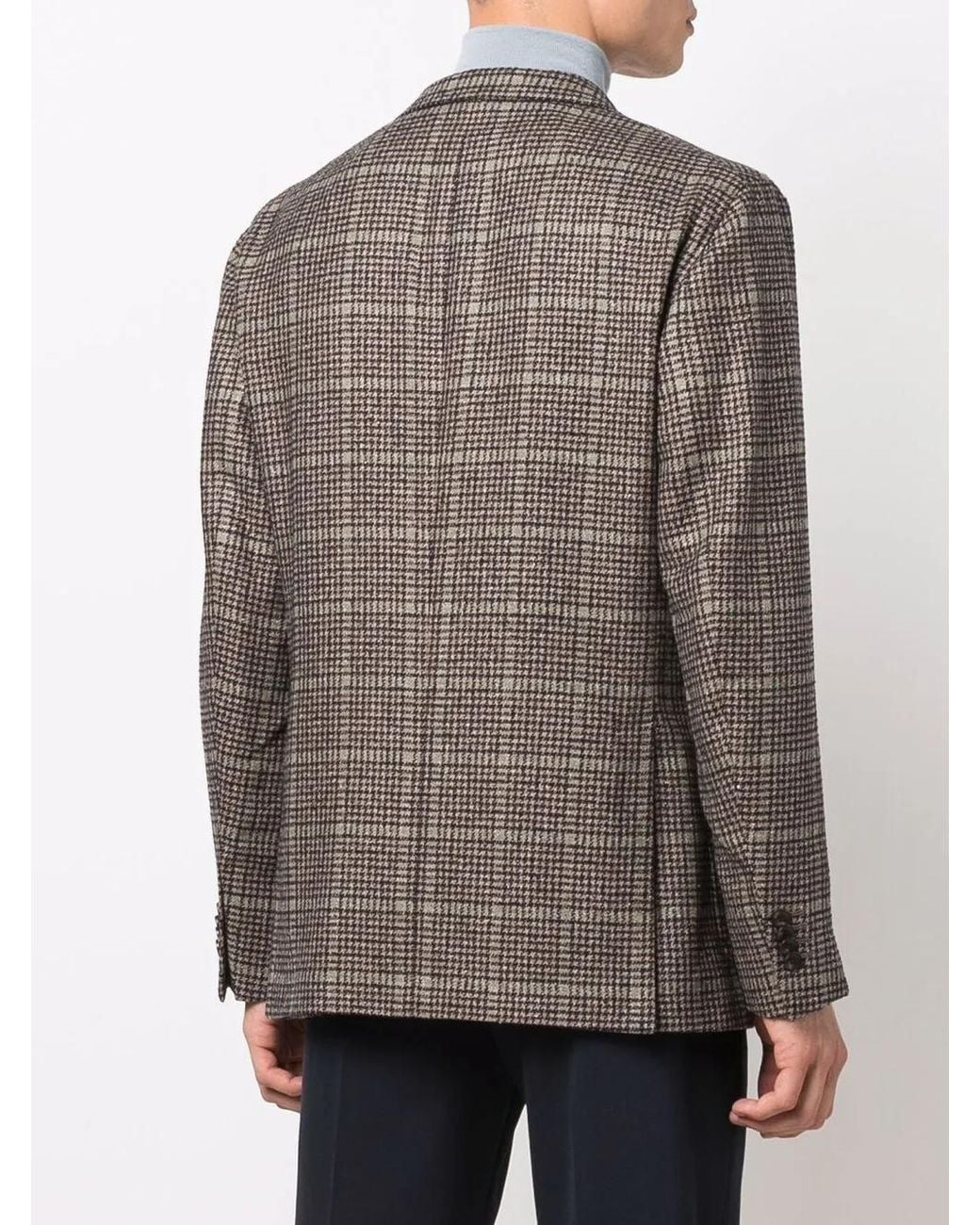 Boglioli Geruite Blazer in het Brown voor heren
