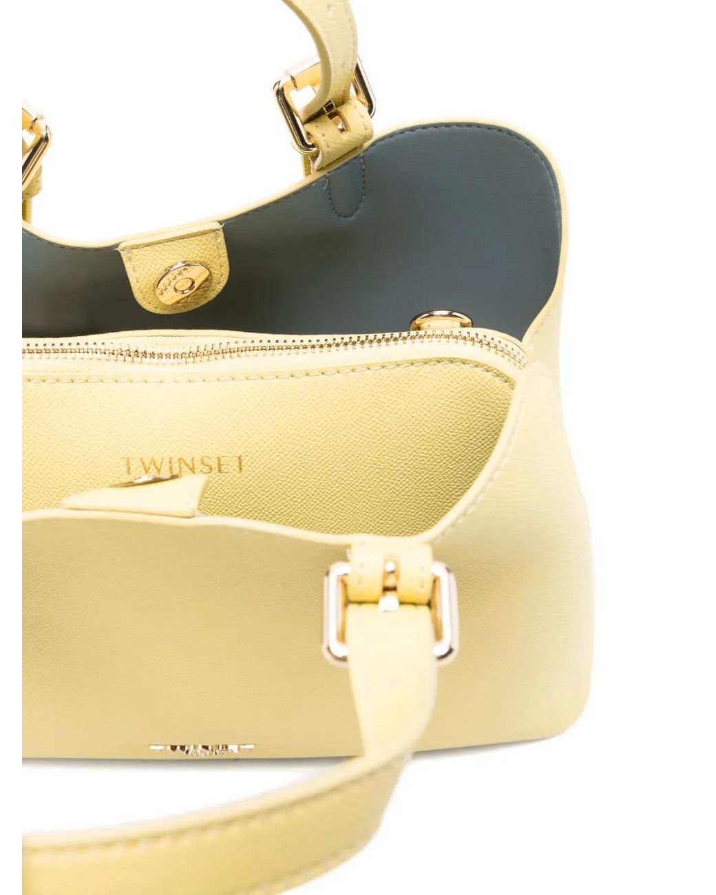 Twinset Metallic Buckle-Detail Tote Bag