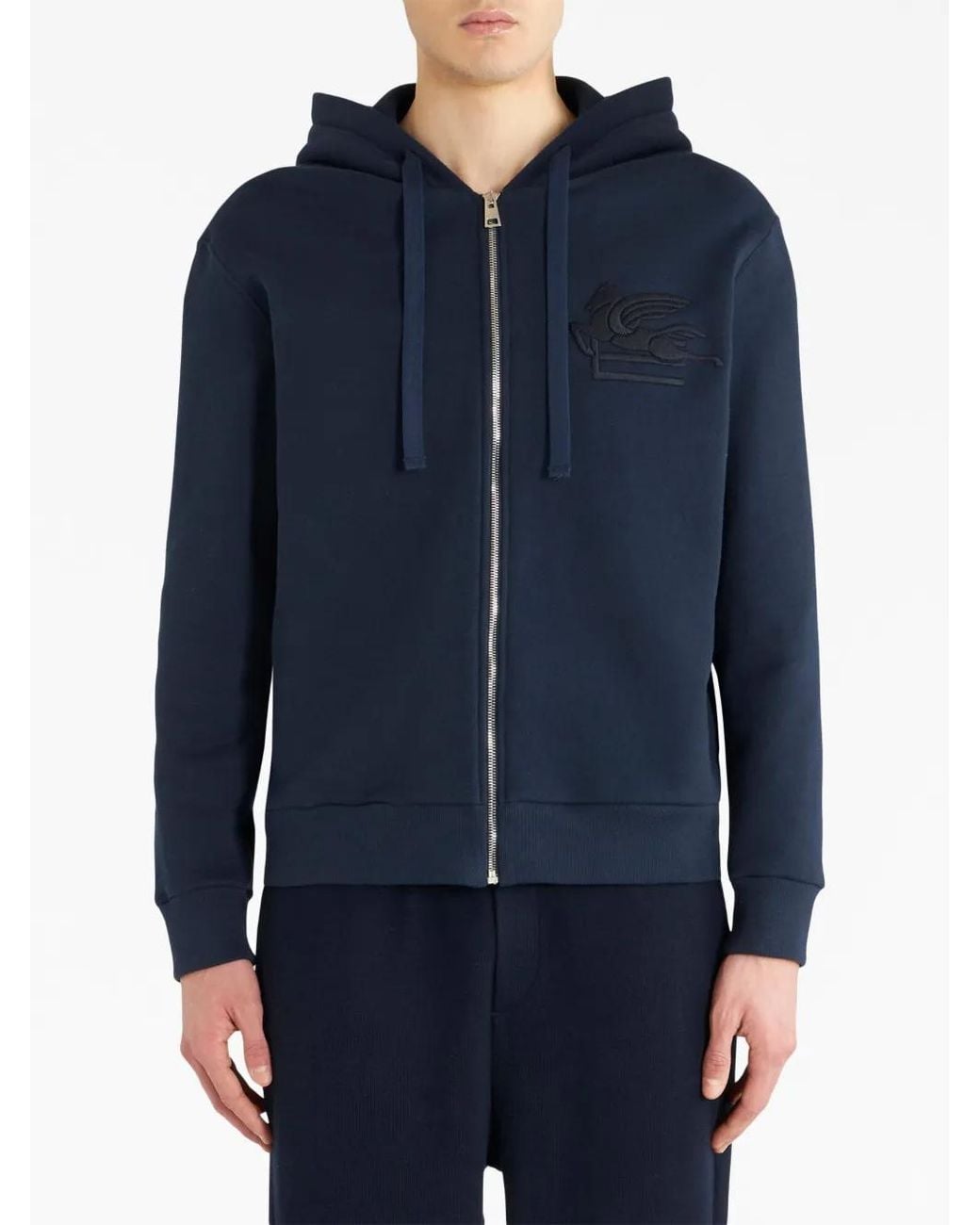 Etro Blue Zip Up Jacket for men