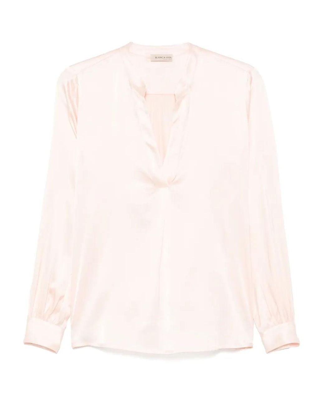 Blanca Vita Pink Satined Blouse