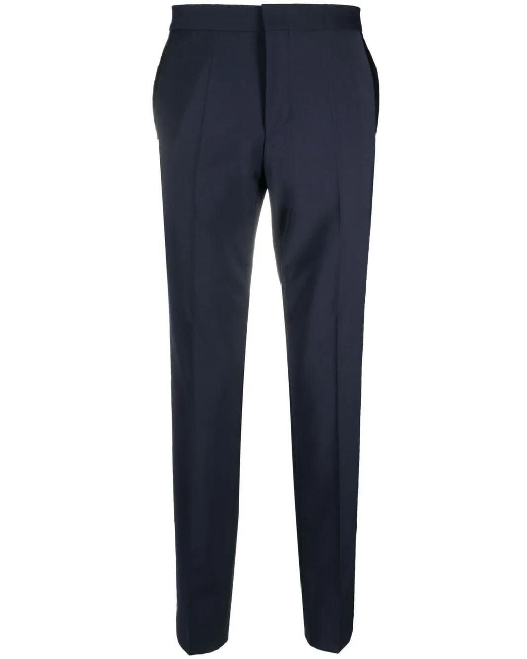 HUGO Blue Tapered-Leg Chino Trousers for men