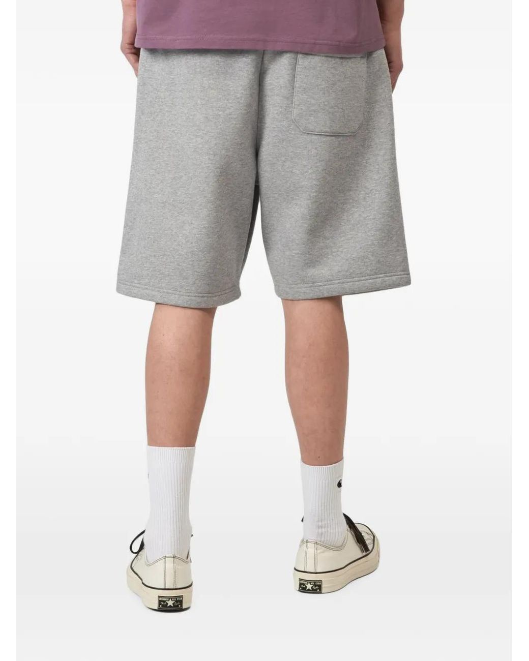 Carhartt Gray Chase Sweat Shorts for men