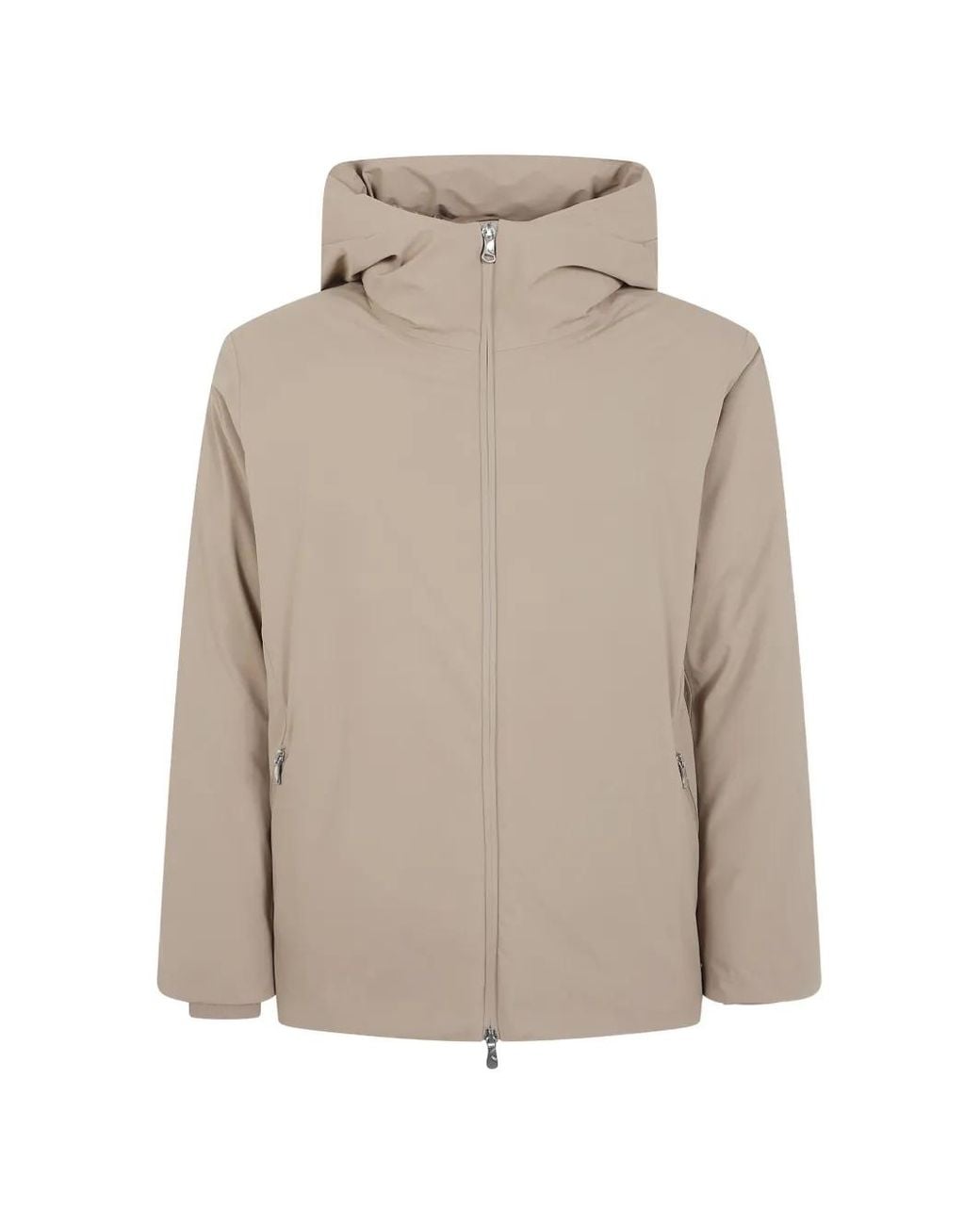 Rains Natural Hooded Zip-Up Jacket